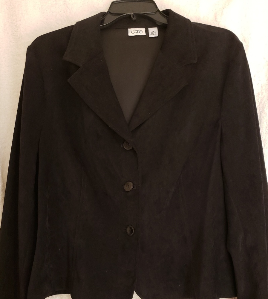Black velour jacket